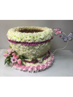Cup and Saucer funerals Flowers